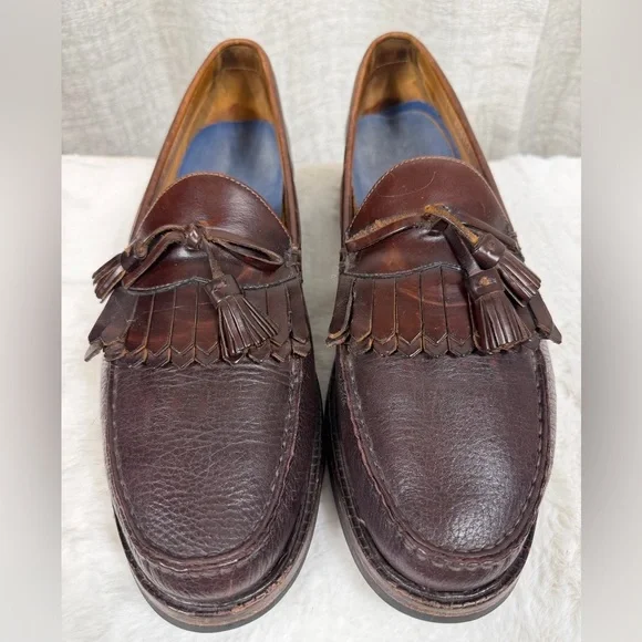 E.T. Wright men’s tassel loafers in a rich br - Picture 2 of 8